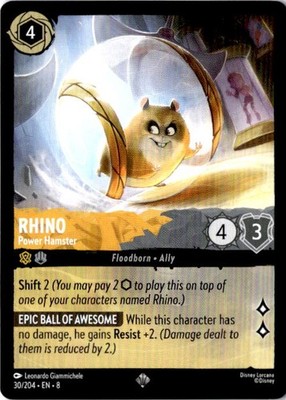 Rhino - Power Hamster Super Rare Reign of Jafar 30/204 NM