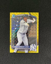 2025 Topps Bowman Draft Chrome Yellow Geometric #BDC-9 Spencer Jones 42/75 QI95