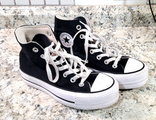 Converse Women's Chuck Taylor All Star Lift Platform Black High-Top Shoes Size 5