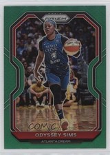 2021 Panini Prizm WNBA Green Prizm Odyssey Sims #80 0jq7