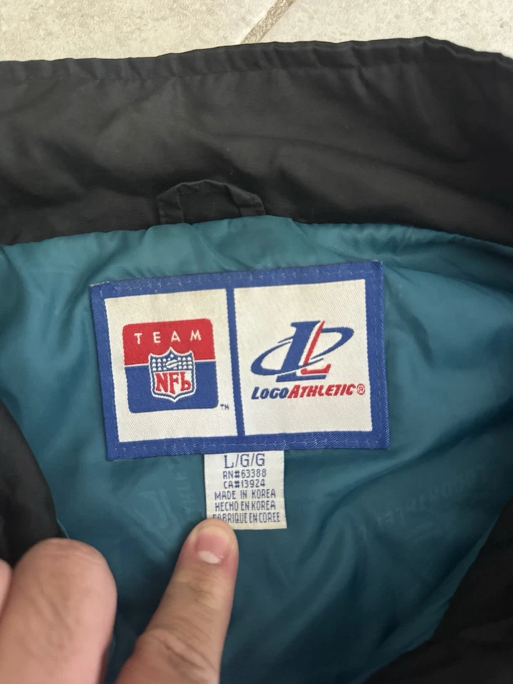 Vintage Jacksonville Jaguars Logo Athletic Windbreaker Jacket Size Large Mint - Image 3 of 4