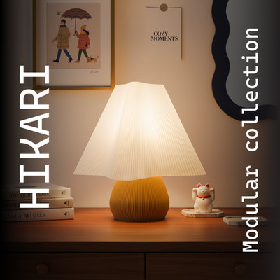 3D gedruckte Hikari 3 Tischleuchte E27 UK Stecker oder USB LED Leuchte modern