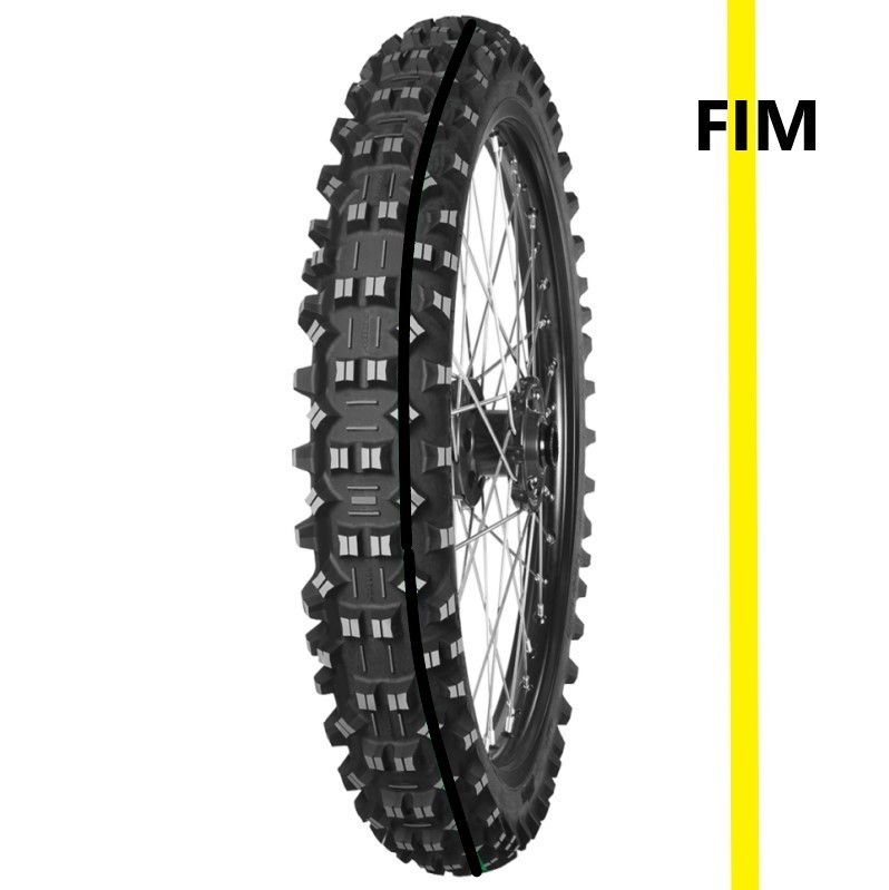 MotoX Off Road Tyre Mitas Terra Force EF 90/90-21 54R TT Yellow Front Ducati
