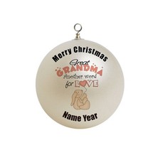 Personalized great grandma grandmother great grandparents grandchild Christm...
