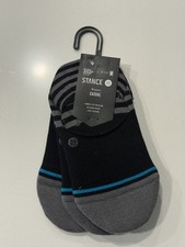 Stance Sensible Two No Show Socks 3-Pack Black Women  s M Cushioned Cotton