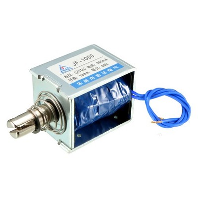 DC 24 V 360mA 60N 10mm drücken Öffnen Rahmen Linear Magnetventil Elektromagnet