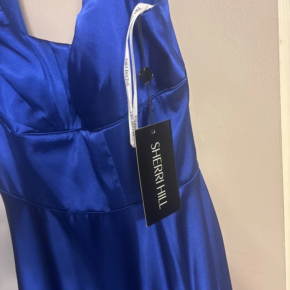 Sherri Hill 52568 мяч платье Royal синий новый с Ярлыками размер 16 выпускного вечера Pageant официальный новый длинный - Изображение 2 из 4