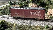HO Branchline 8028 Gulf Mobile & Ohio 40’ AAR Boxcar #5389 nicely done.