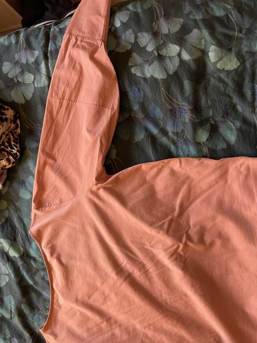Zara Salmon Pink Blouse Women Size 12 - Picture 9 of 9