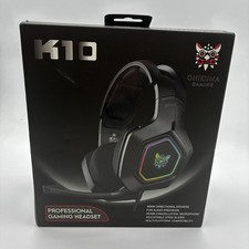 ONIKUMA GAMING K10 Professional Over-Ear Gaming Headset Noise Cancelling Mic RGB