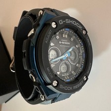 CASIO G-SHOCK GST-W300G Multi Band 6 Radio Solar Black x Blue