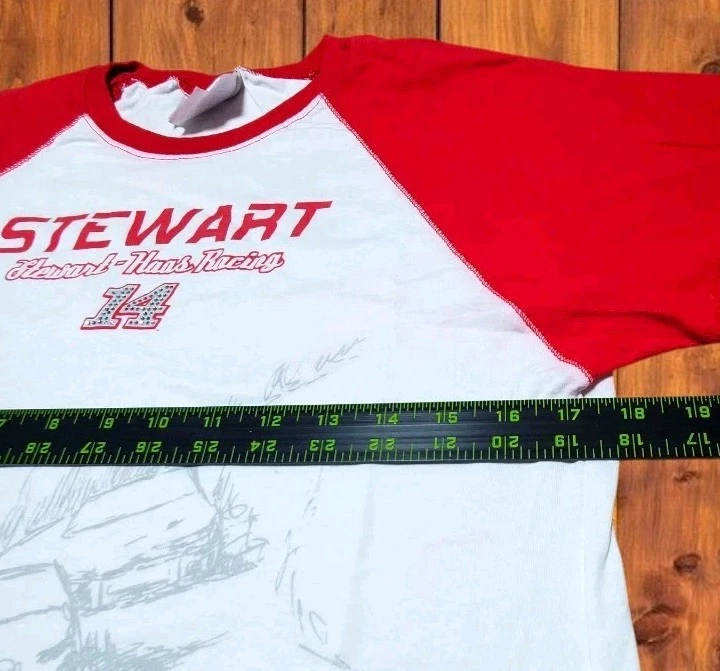 Camiseta de carreras Nascar For Her Stewart-Haas mediana roja/blanca #14 Tony Stewart 36 pulgadas C Foto 3 de 4