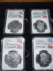 2023 Morgan & Peace Dollars Ms70 PF 70UC PF70 Reverse Mike Castle&K  Bressett