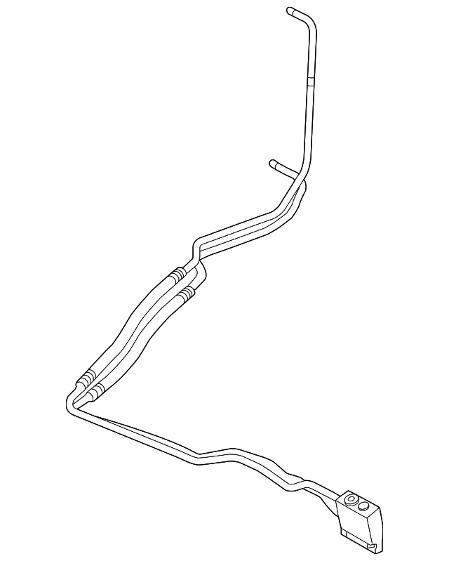 Manguera de enfriador de aceite de motor GM 84791853 genuina Foto 3 de 4