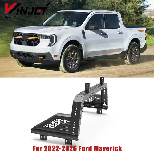 For 2022-2026 Ford Maverick Adjustable Roll Bar Sport Bar Chase Rack Bed Bar