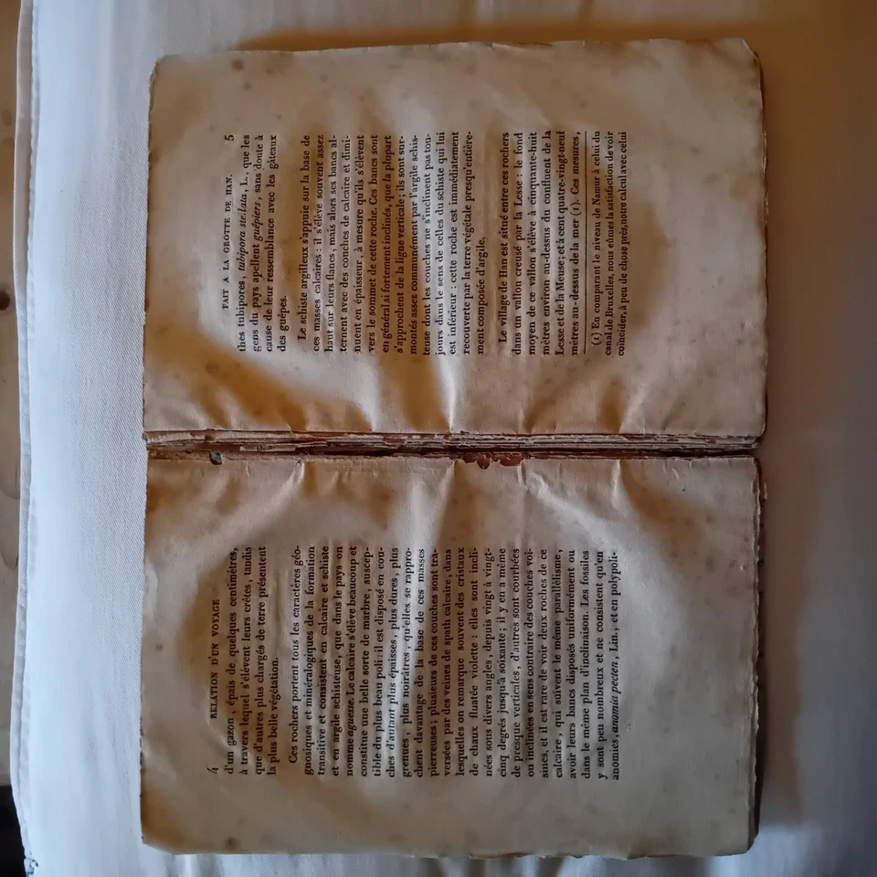 Relation D'un Voyage Fait À La Grotte De Han Au Mois D'août 1822. 1st Ed. 1823  - Photo 3/4