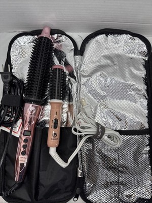 Calista Perfecter Pro+ Heated Round Brush 5 Gogo Mini Rose Gold Pink Tested