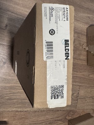 Belden AX103258 CAT5E HD-110 Patch Panel, 24-port, 1U, Black NEW