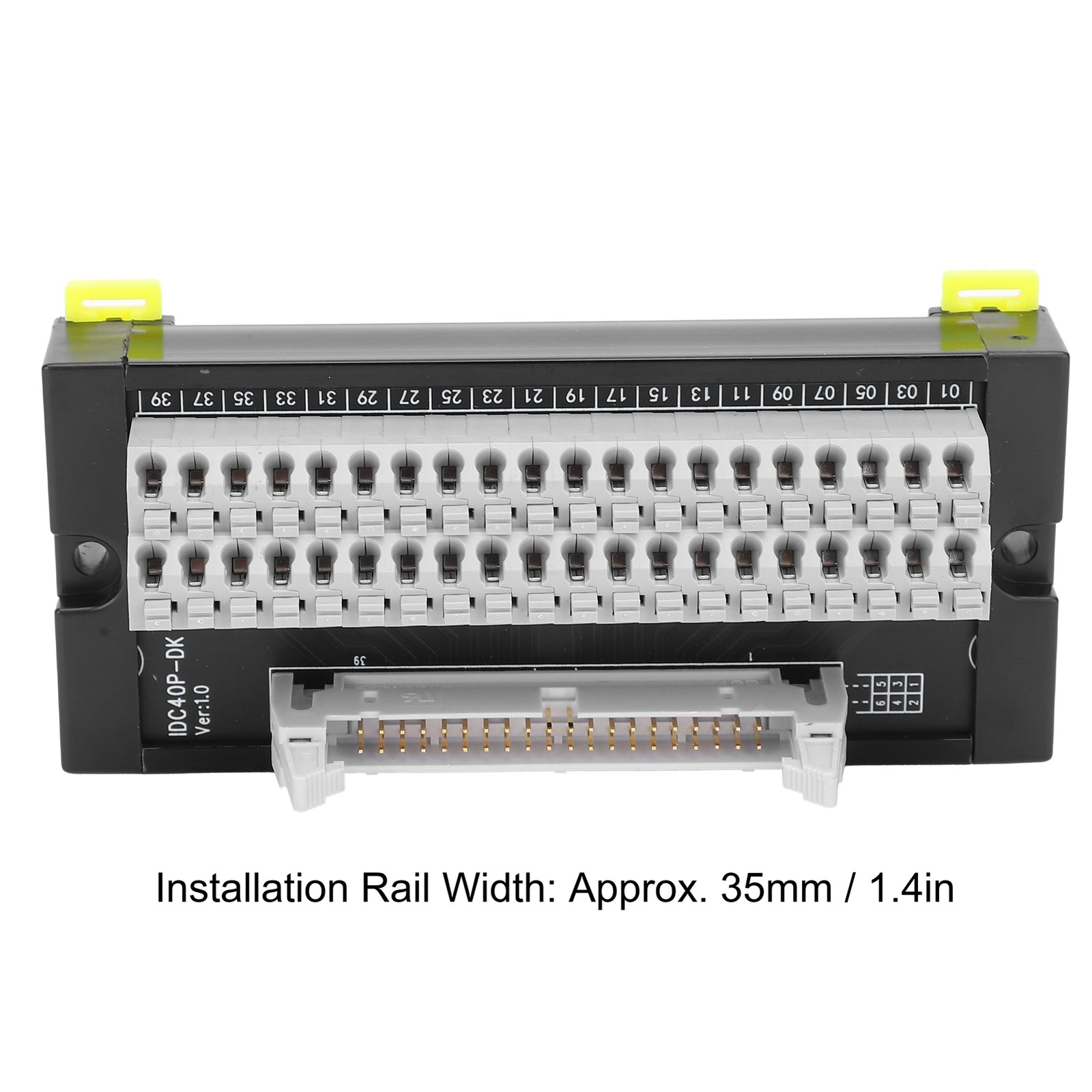 Terminal Block 40 Pin DIN Rail Mounting Adapter Connector Switch