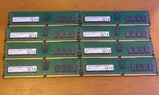 Lot of 8 Micron 16GB DDR4 PC4-2400T ECC Server Memory MTA18ASF2G72PDZ-2G3B1