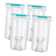 4 Pack Paint Storage Containers with Lids for Touch Up