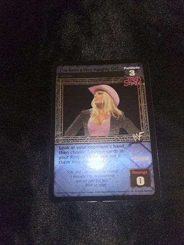 “I’ve Been A Very Naughty Girl..foil card for Trish Stratus WWE WWF Raw Deal - Picture 2 of 5