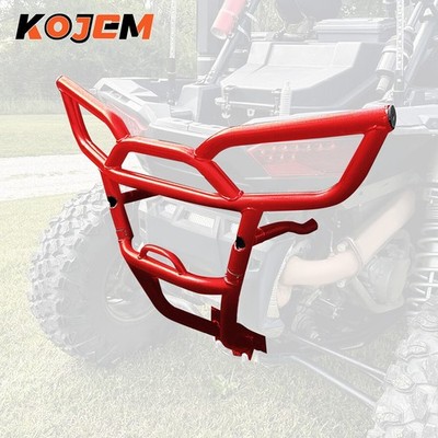 Heavy Duty Rear Bumper Guard for Polaris RZR XP 1000 (2014-2018) - Red