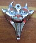 Shadle Diecast Gargoyle Head Bottle Opener Devil Face Man Cave Bar Wall Mount — photo 1