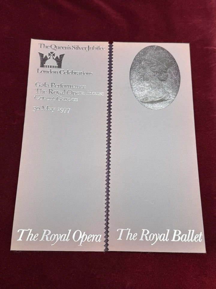 1977 Silver Jubilee Royal Opera House Queen Elizabeth Gala Performance brochure - Image 3 of 4