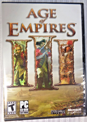 Age of Empires III 3 (PC, 2005) with Manual, Inserts, 3 Game Discs & Key Code VG