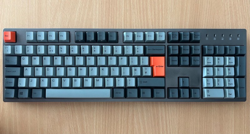 DURGOD Taurus K310 Mechanical Keyboard, Cherry MX Black, 104 Key UK Layout