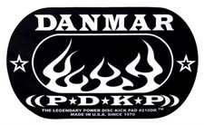 Danmar - 210DKF - Double Kick Bass Drum Impact Pad - Flame