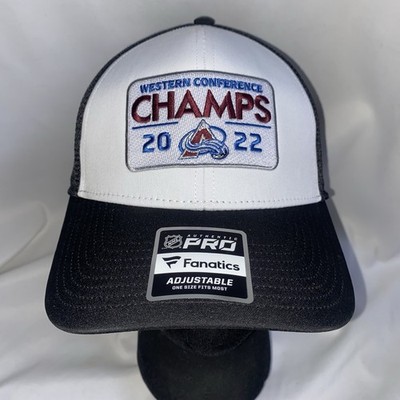 NEW Colorado Avalanche 2022 Western Champs Fanatics Authentic Pro Hat Trucker