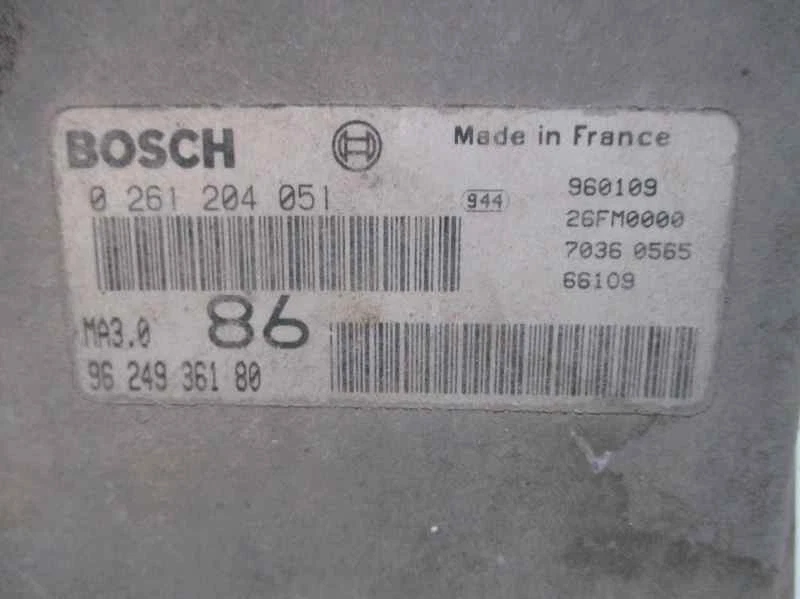 9624936180 CENTRALINA MOTORE / BOSCH / 0261204051 / 2387287 PER CITROËN AX 1.0 - Immagine 2 di 4