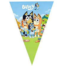 Bluey Banner Children Birthday Party Bunting Cartoon Animation Bingo Garland