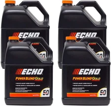Echo PowerBlend 4 Pack 2-Stroke Engine Oil 1 Gallon Bottle 50:1 Mix 6450050GDS