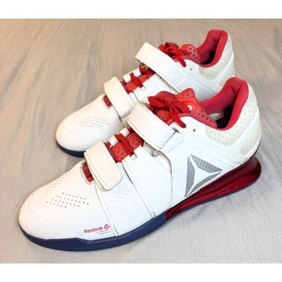 Reebok Legacy Lifter Weightlifting Shoes Men's 10.5 22 mm White Red Navy BD1793