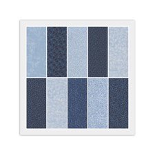 Blue Light Blue JELLY ROLL: 20 2 1/2" Strips, 100 Cotton Fabric, 1 Dup