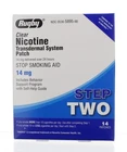 Rugby Step 2 Clear Nicotine Patch Stop Smoking Aid 14mg 14 PATCHES Exp 07/2027+