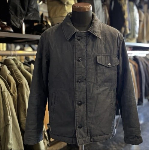Buzz Rickson's A-2 Deck Jacket BR14957 Navy Civilian Model Size 36 Made in Japan - product listing photo