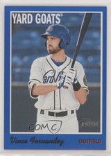 2019 Topps Heritage Minor League Edition Blue 28/99 Vince Fernandez #70 3c2