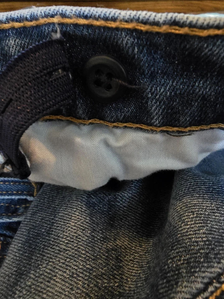 Pantalones de mezclilla Levis elásticos juveniles 14 de colección botones mosca niños botones cintura ajustable Foto 4 de 4