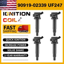 4 Pack Ignition Coils For Toyota Corolla Celica Matrix 1.8 UF247/ 90919-02239