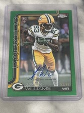 2025 Topps Chrome Football green - SAVION WILLIAMS auto rookie /99 - Packers
