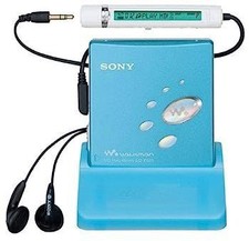 Sony MD Walkman MZ-E520 L Blue Portable MiniDisc Audio Player Used