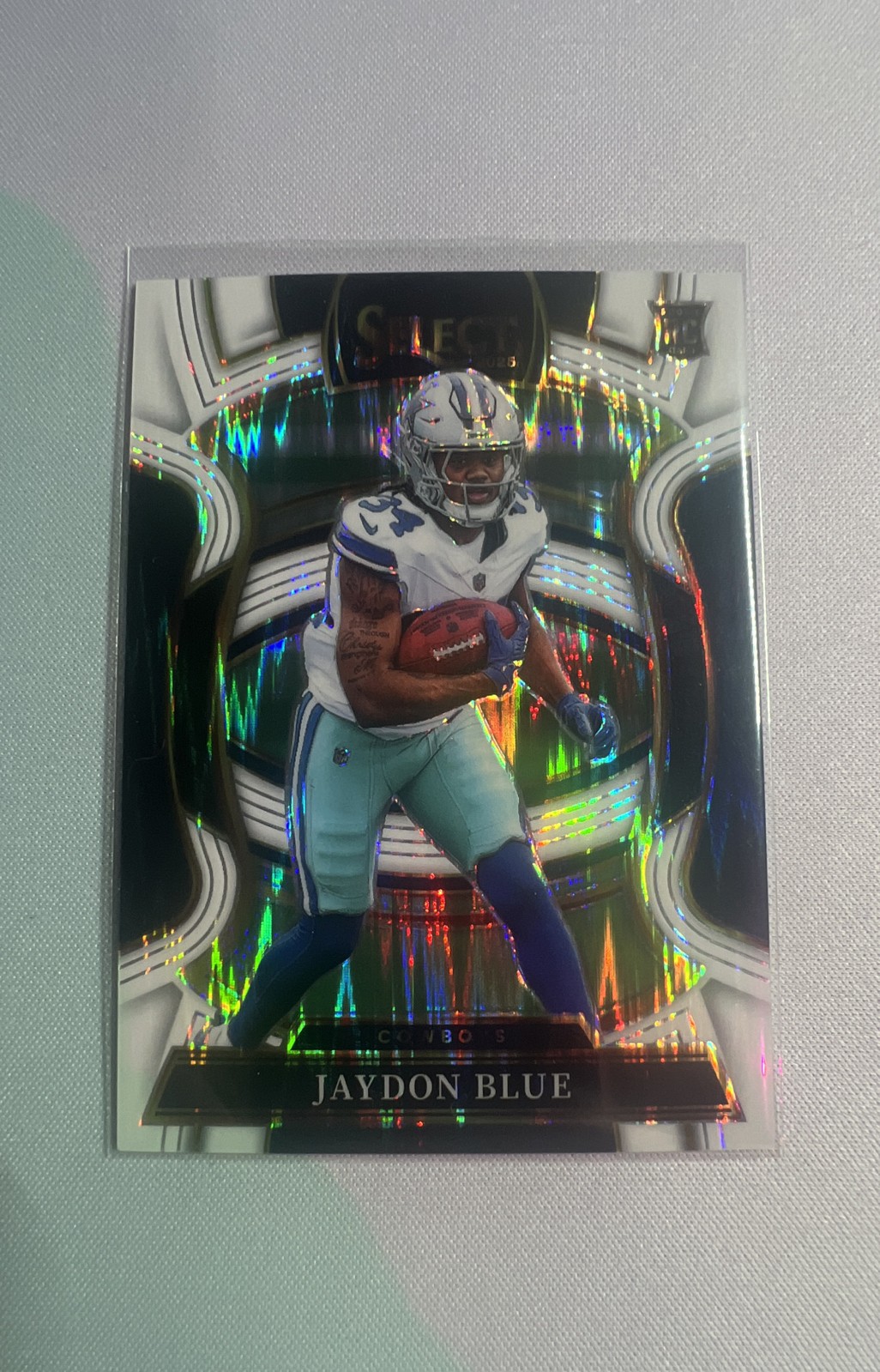 2025 Panini Select - Concourse Jaydon Blue #96 White Shock Prizm /799 (RC)