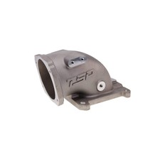 105mm Aluminum Throttle Body Elbow With 4150 Flange For Gm Chevy Ls Sbc - Satin