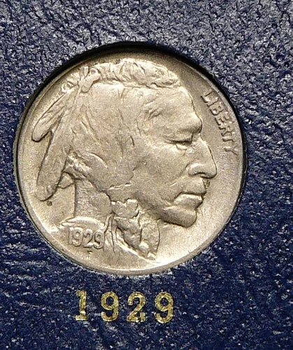 1929  Buffalo Nickel  - Very Fine+  / Extra Fine (S3)