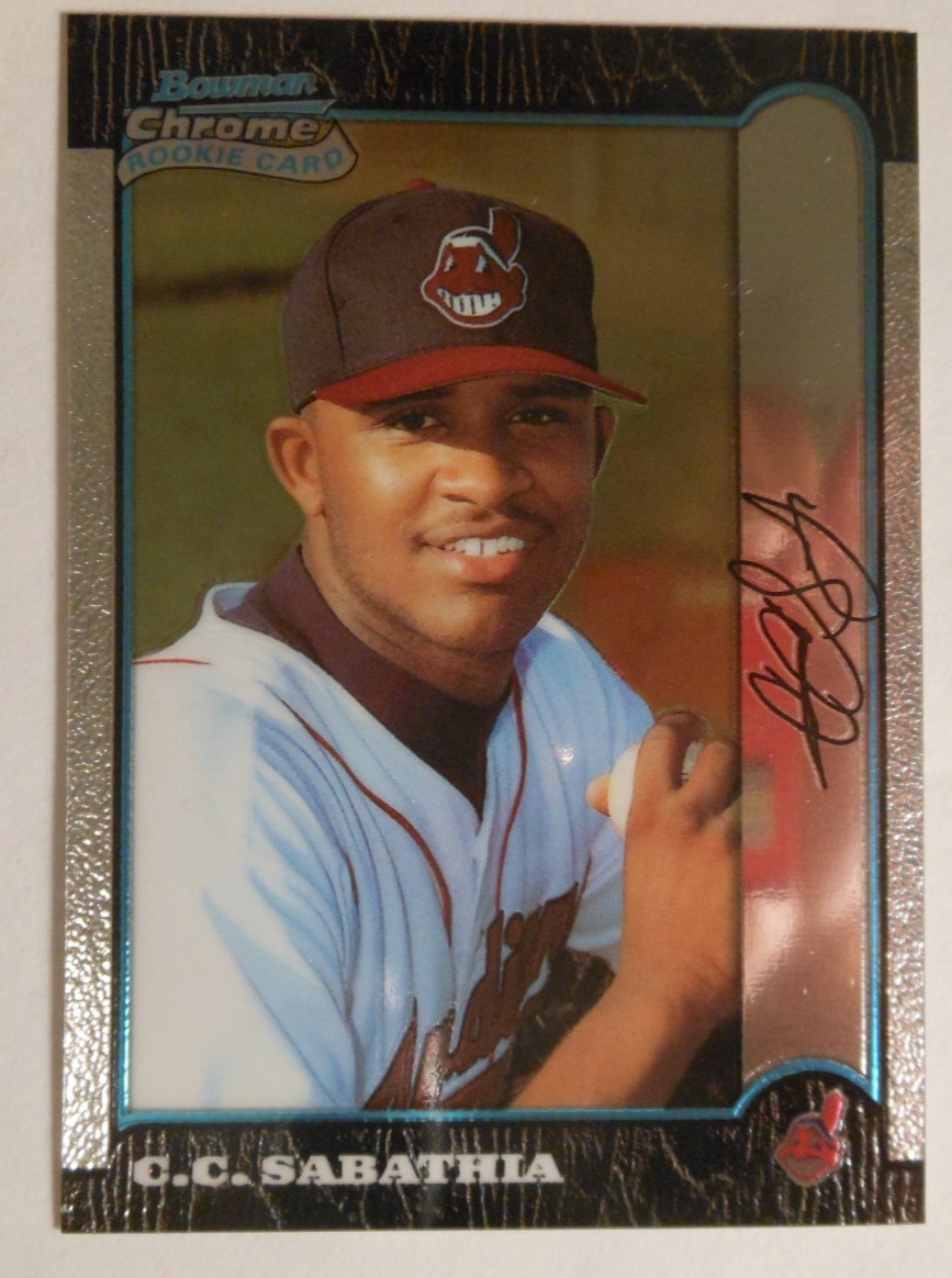 1999 Bowman Chrome C.C. Sabathia #344 (RC) Rookie Card Indians Yankees