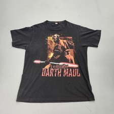 Vintage Star Wars The Phantom Menace Episode 1 Darth Maul Movie T shirt Large